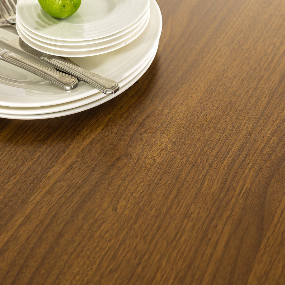 Chelmsford 55" Dining Table Wrought Studio™ Color: Rich Brown/Black