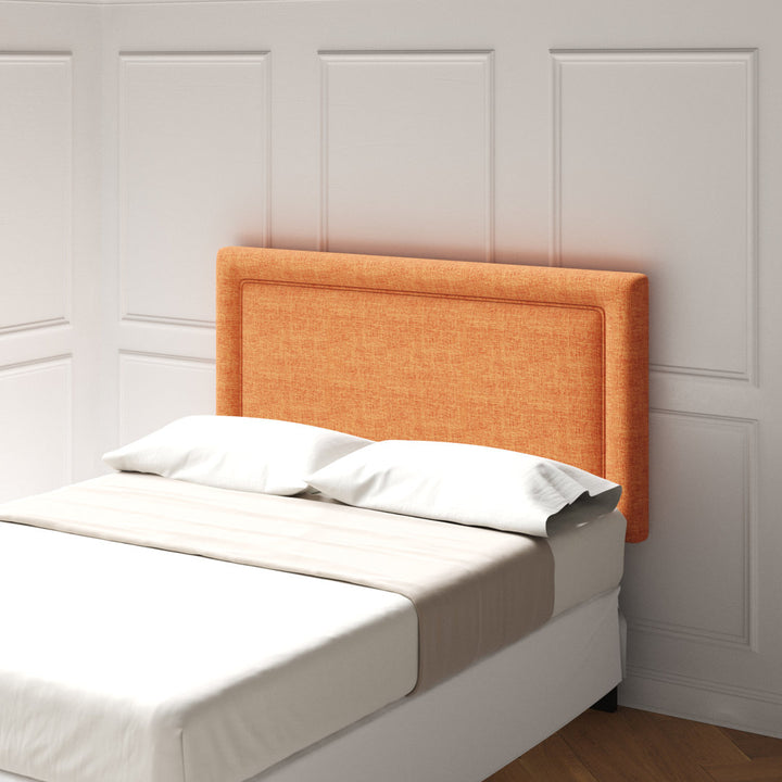 Rowberrow Upholstered Panel Headboard Mercury Row® Size: Queen Upholstery: Zuma Atomic Textured Linen