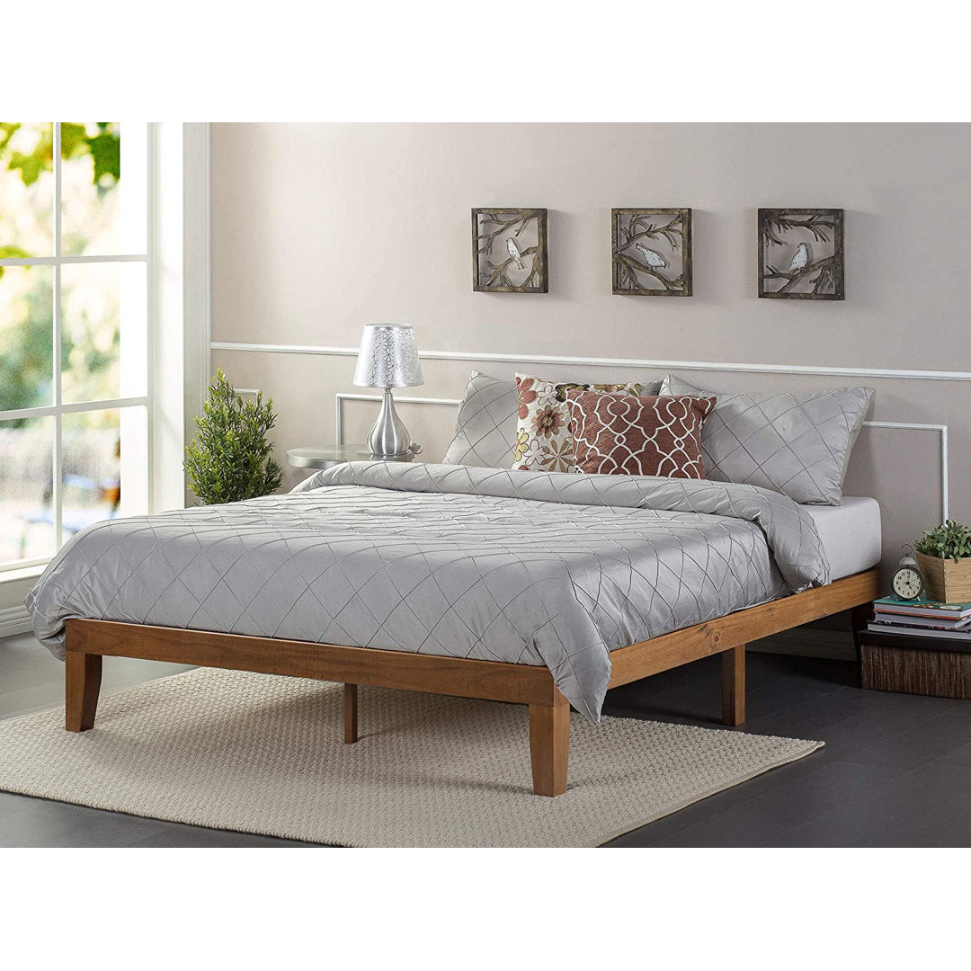 Jowita Wood Platform Bed Frame Wrought Studio™ Color: Brown Size: King