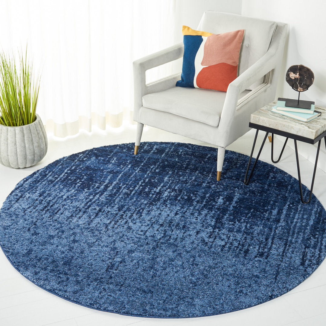 Socorro Retro Performance Ombre Rug Wrought Studio™ Rug Size: Round 10'