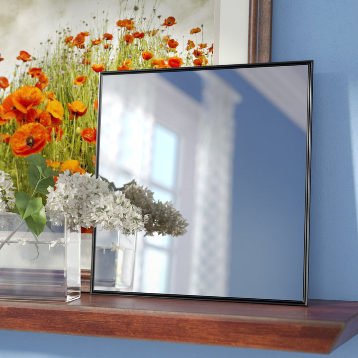 Derosier Accent Mirror Wade Logan® Size: 12" H x 12" W