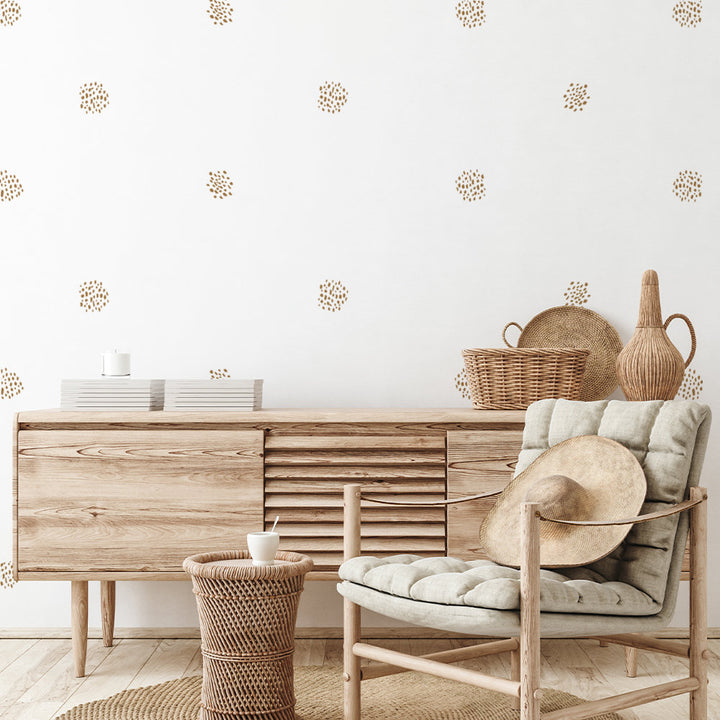 Dot Clusters 36 Piece Wall Decal Set Urban Walls Color: Bronze