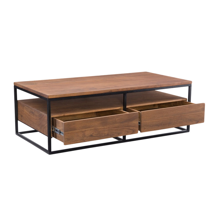 Paulette Solid Wood Frame Coffee Table with Storage AllModern