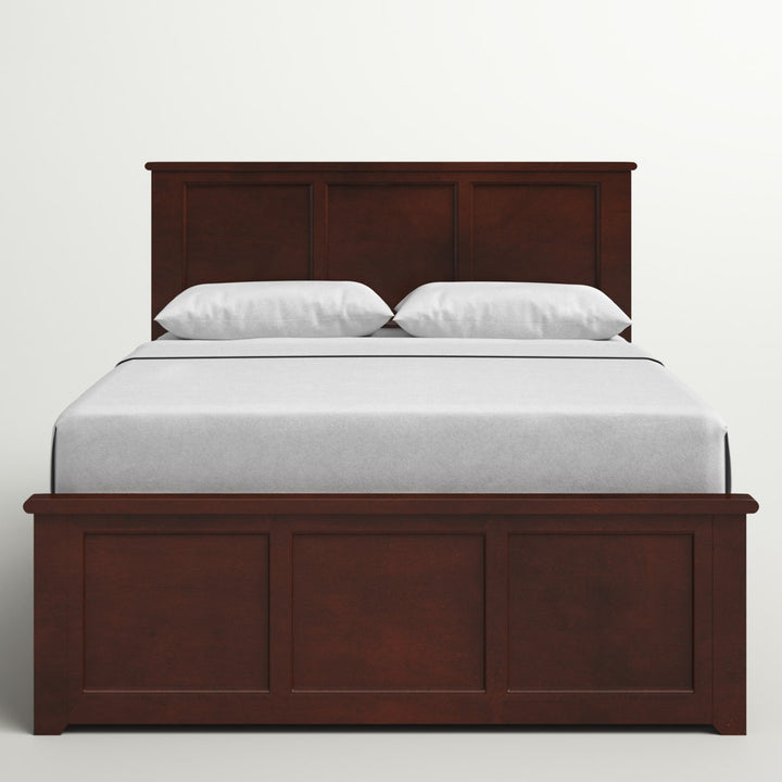 Amear Solid Wood Storage Platform Bed with Under Bed Drawers Lark Manor™ Color: Walnut Size: Queen