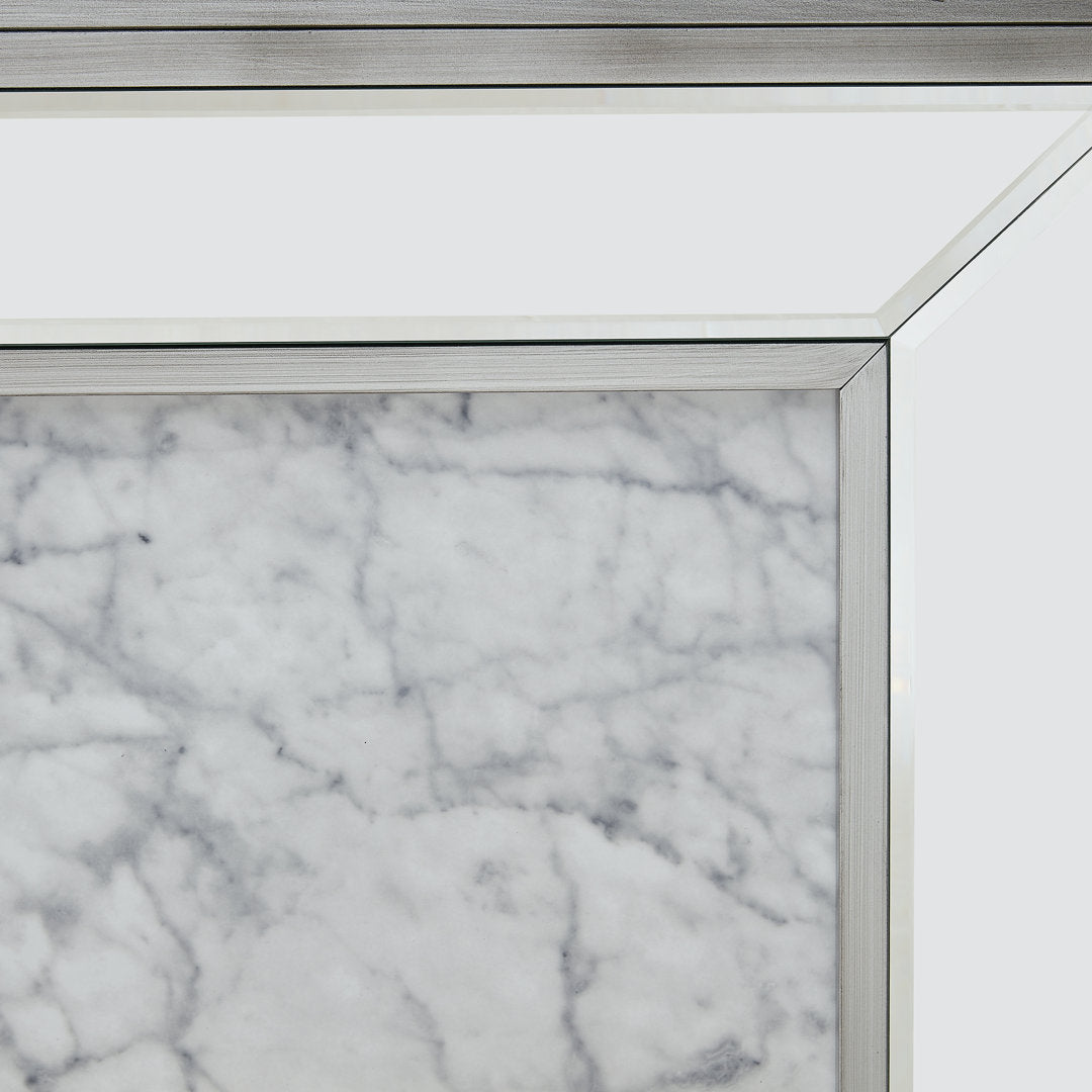 Keilanie Faux Marble Electric Fireplace Brayden Studio®