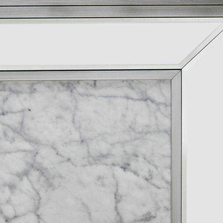 Keilanie Faux Marble Electric Fireplace Brayden Studio®