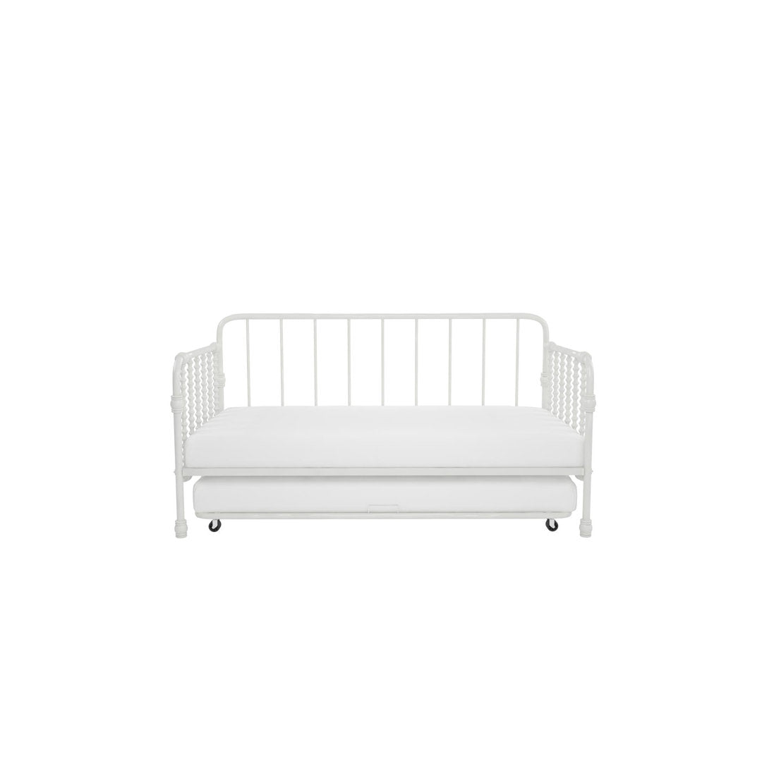 Monarch Hill Wren Twin Metal Daybed with Trundle Little Seeds Color: White