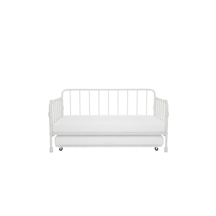 Monarch Hill Wren Twin Metal Daybed with Trundle Little Seeds Color: White