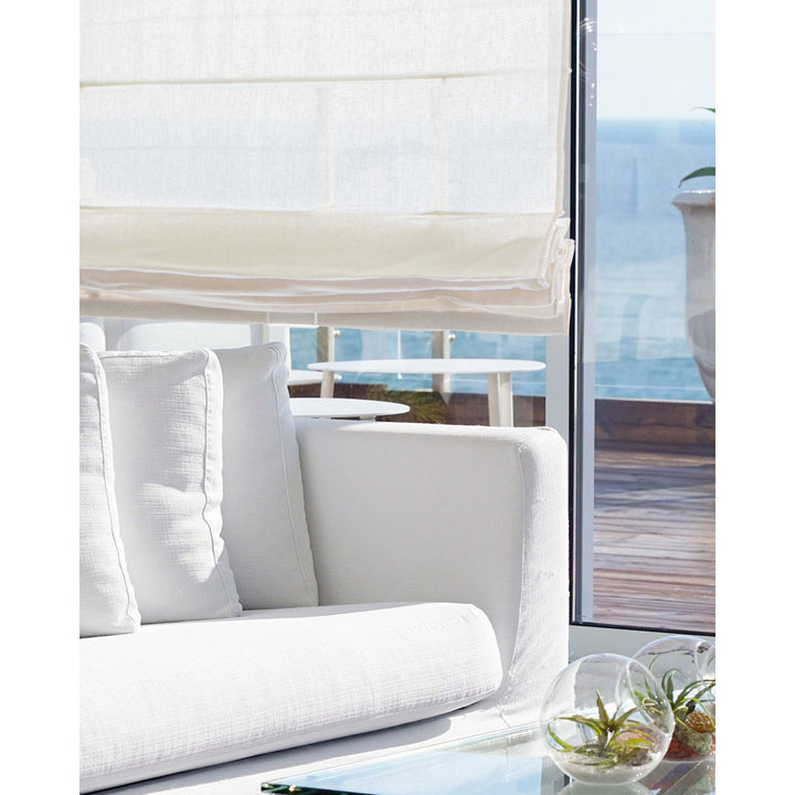 Semi-Sheer White Roman Shade Dakota Fields Blind Size: 48" W x 64" L