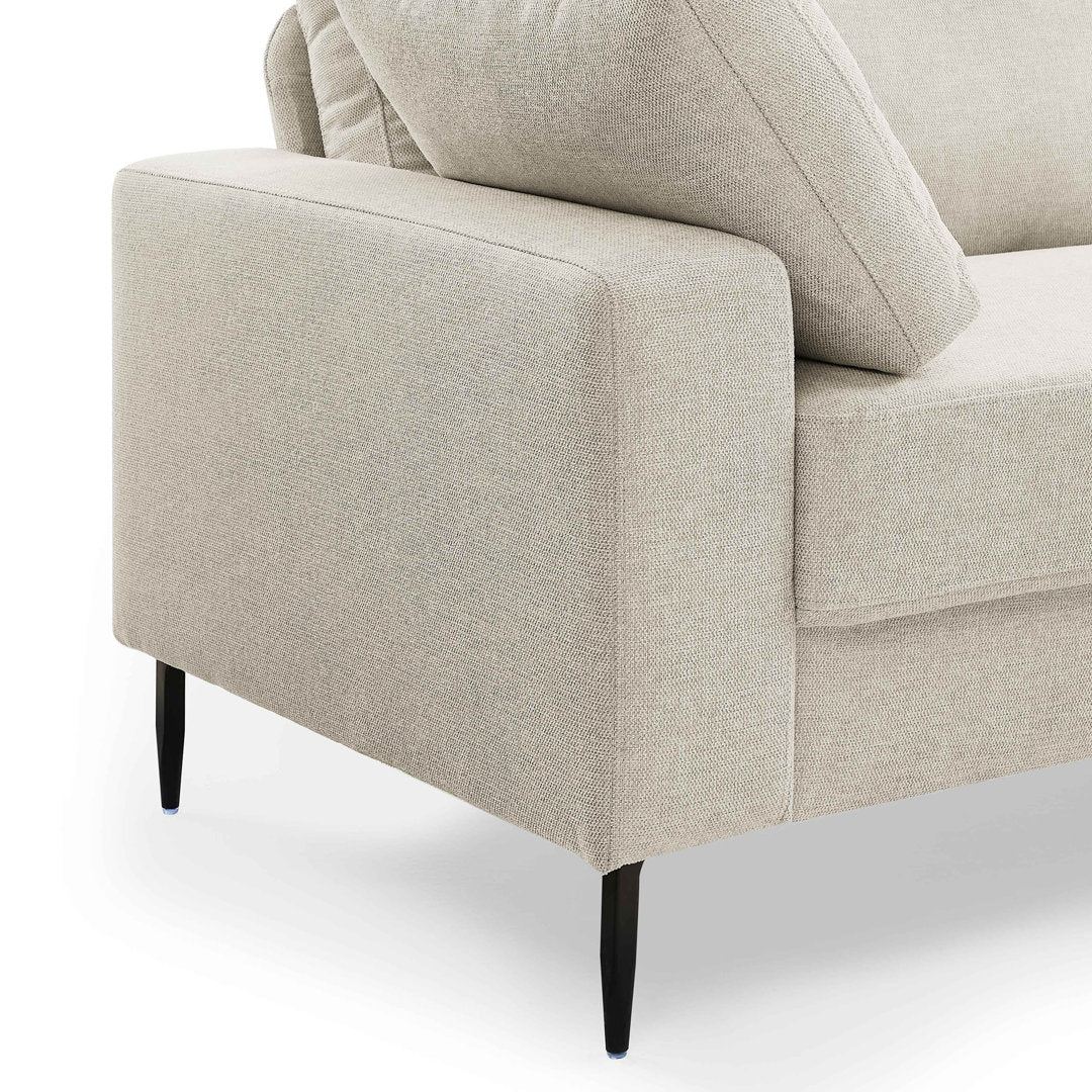 Jeses MINIMORE Modern Style Etta 84.3" Mid-Century Modern Design Sofa Corrigan Studio® Fabric: Off White Linen Blend