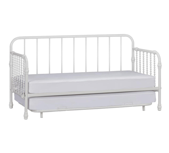 Monarch Hill Wren Twin Metal Daybed with Trundle Little Seeds Color: White