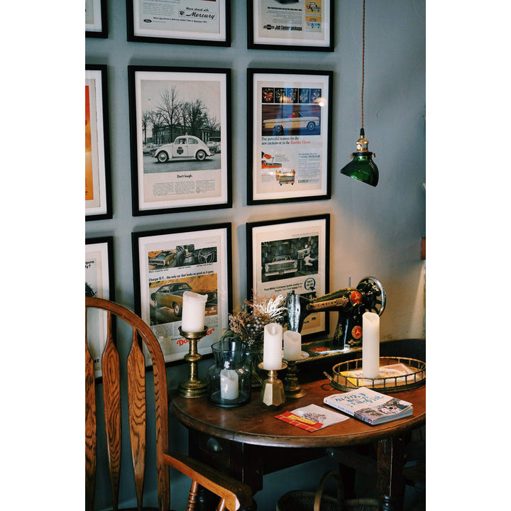 Barreneche Picture Frame Latitude Run® Color: Black Picture Size: 20" x 7"