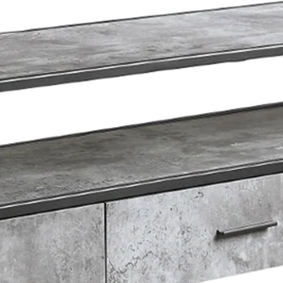 Solid Wood TV Stand for TVs up to 65" Benjara