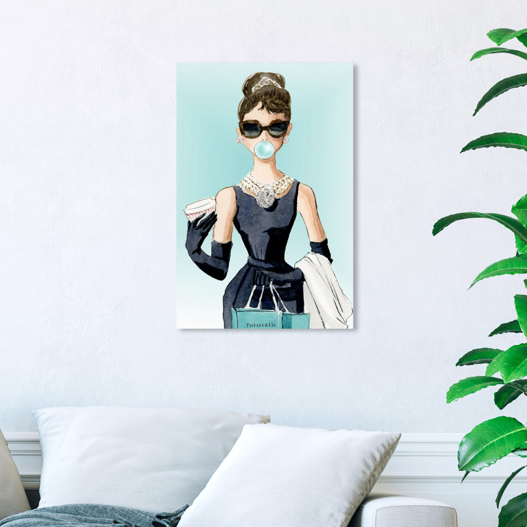 Bubble Gum Jewelry - Graphic Art on Canvas Oliver Gal Prints Size: 15" H x 10" W  Format: Wrapped Canvas