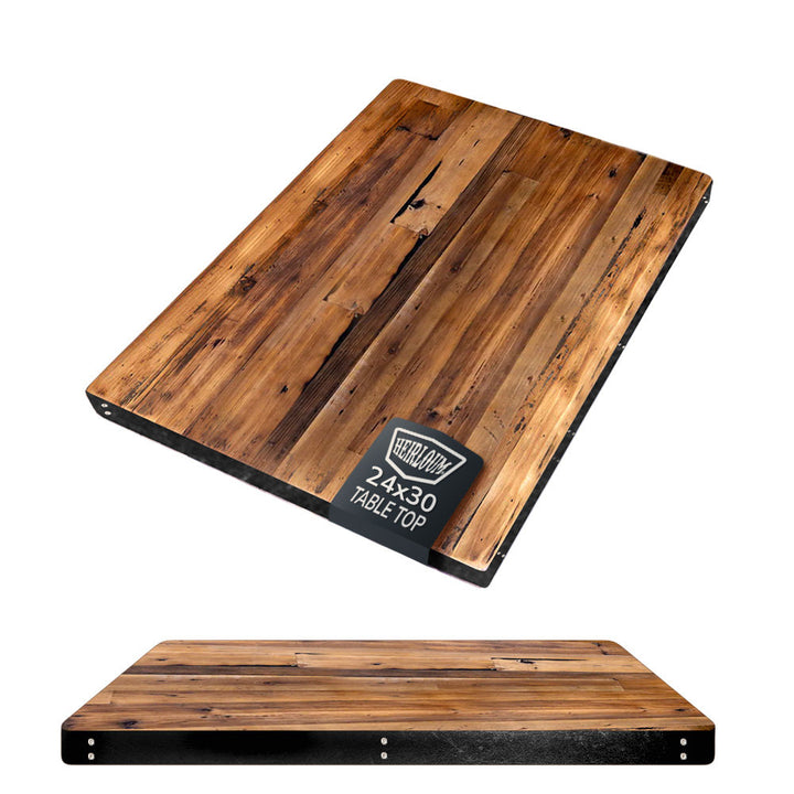 Heirloum Rectangular Metal Edge Table Top Heirloum Size: 1.5" H x 30" L x 24" W