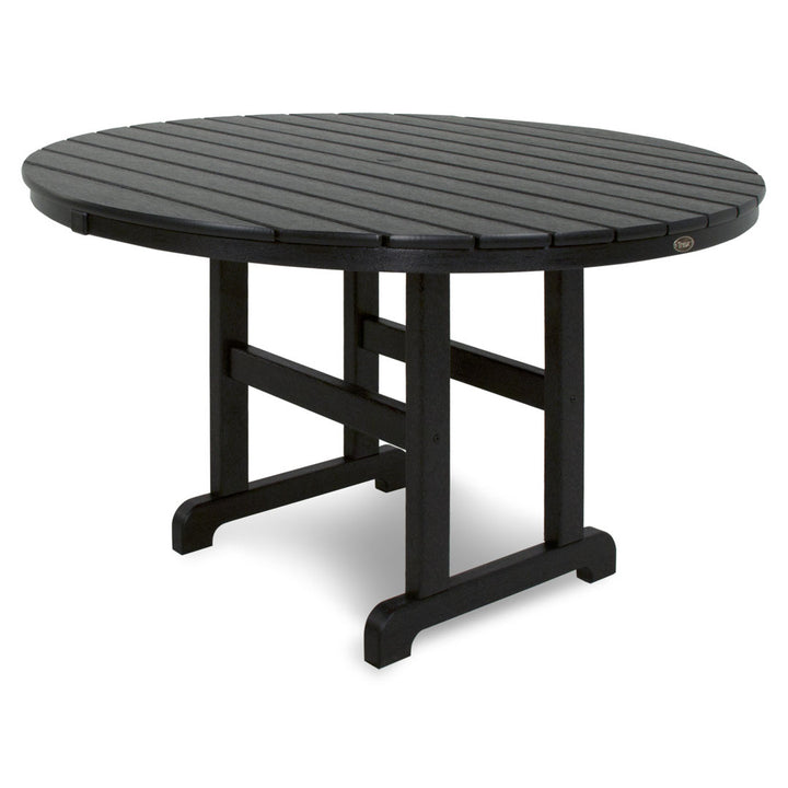 Monterey Bay Round Dining Table Trex Outdoor Color: Black