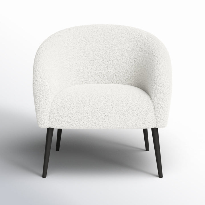 Tisch 30.5" W Barrel Chair Wrought Studio™ Leg Color: Matte Black