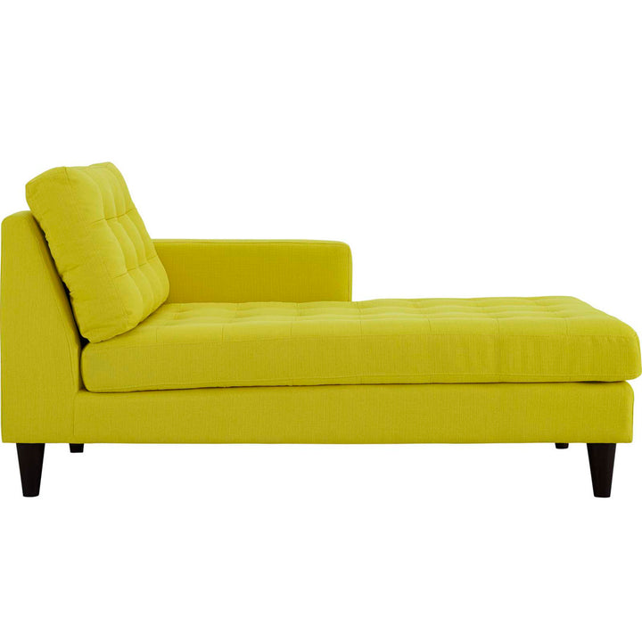 Modway Carson Carrington Humlebaek Right-Arm Upholstered Fabric Chaise Modway Upholstery Color: Sunny Orientation: Right Hand Facing
