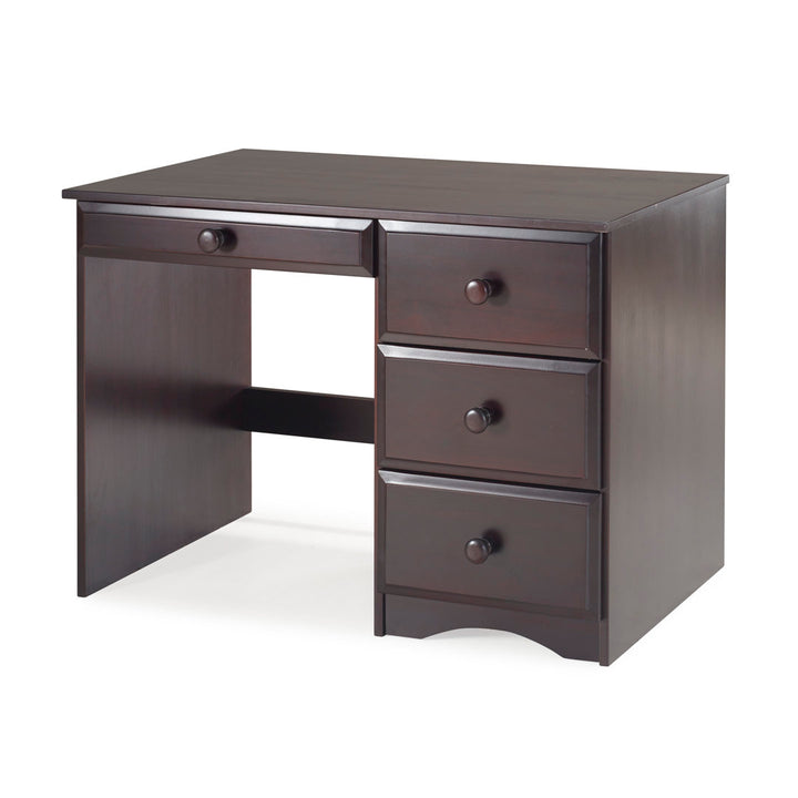 Kellie Writing Desk Three Posts™ Baby & Kids Finish: Cappuccino