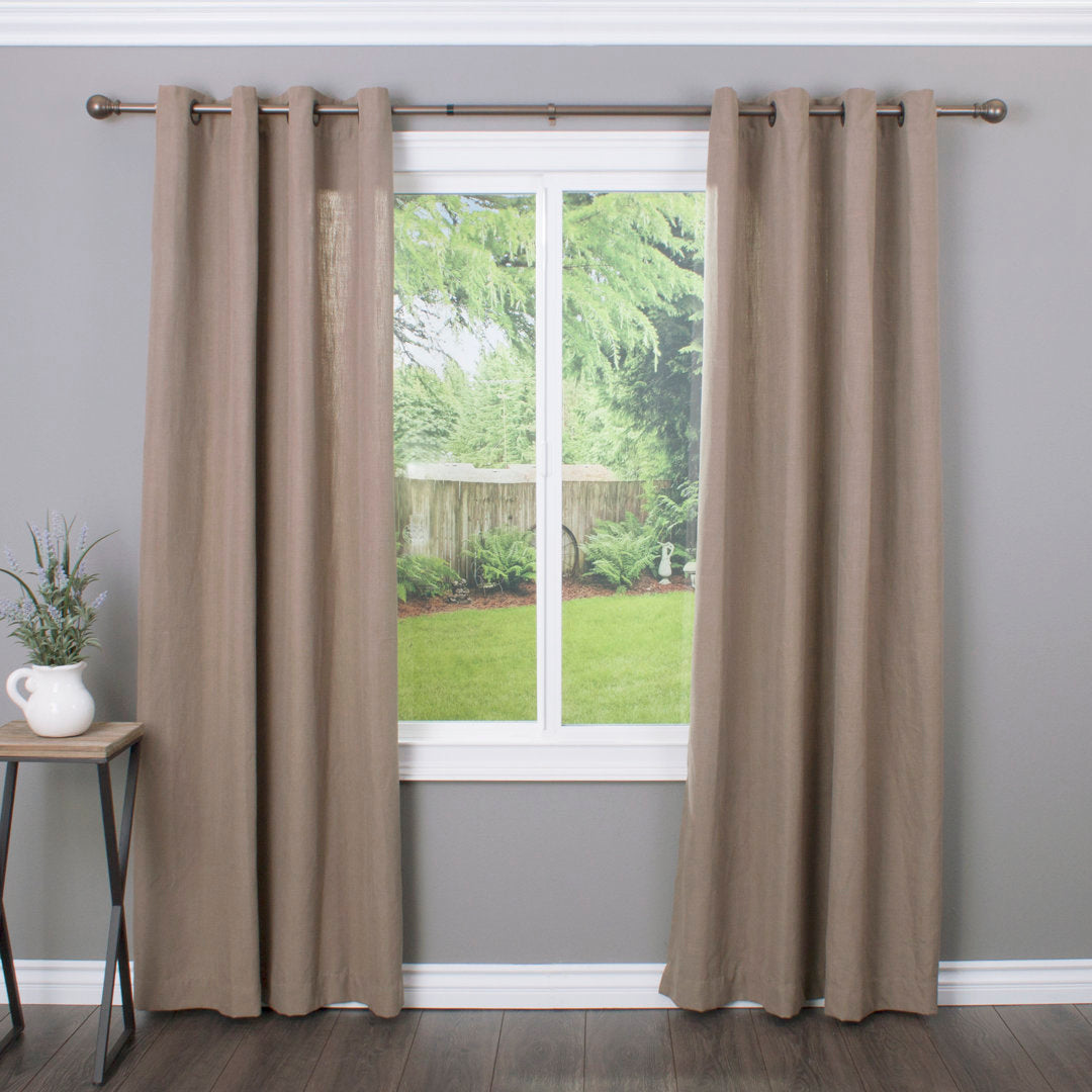 Inman Metal Adjustable Single Curtain Rod Winston Porter Size: 72" - 144" W Finish: Silver