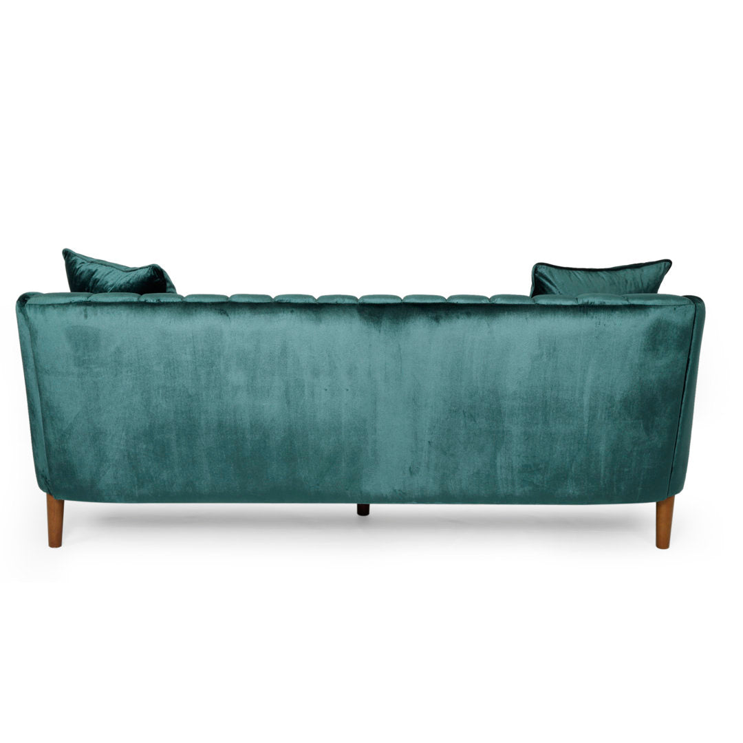 Lawson 84.5" Recessed Arm Sofa Kelly Clarkson Home Upholstery Color: Teal