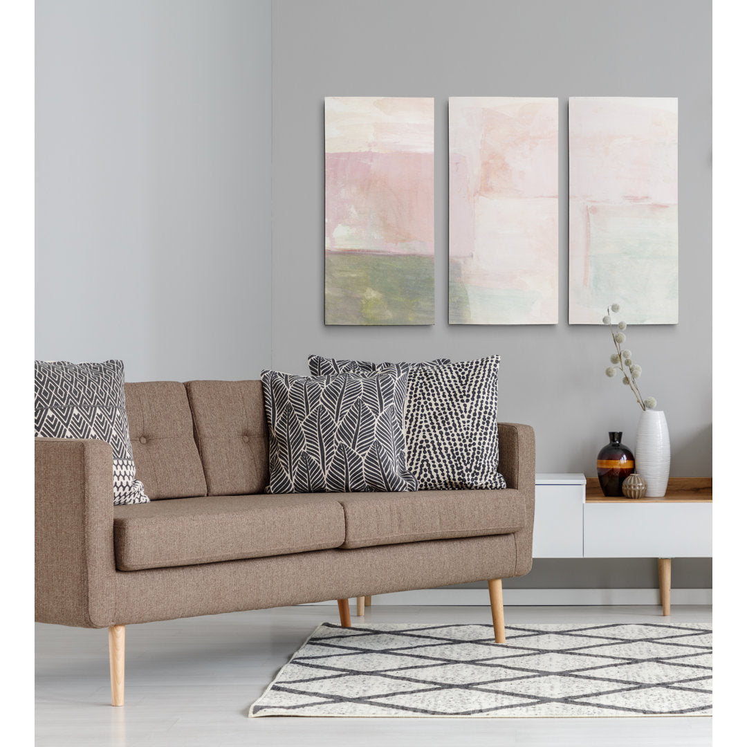A Premium 'Morning Meditation II' Print Multi-Piece Image on Canvas Wrought Studio™ Size: 40" H x 60" W x 1.5" D