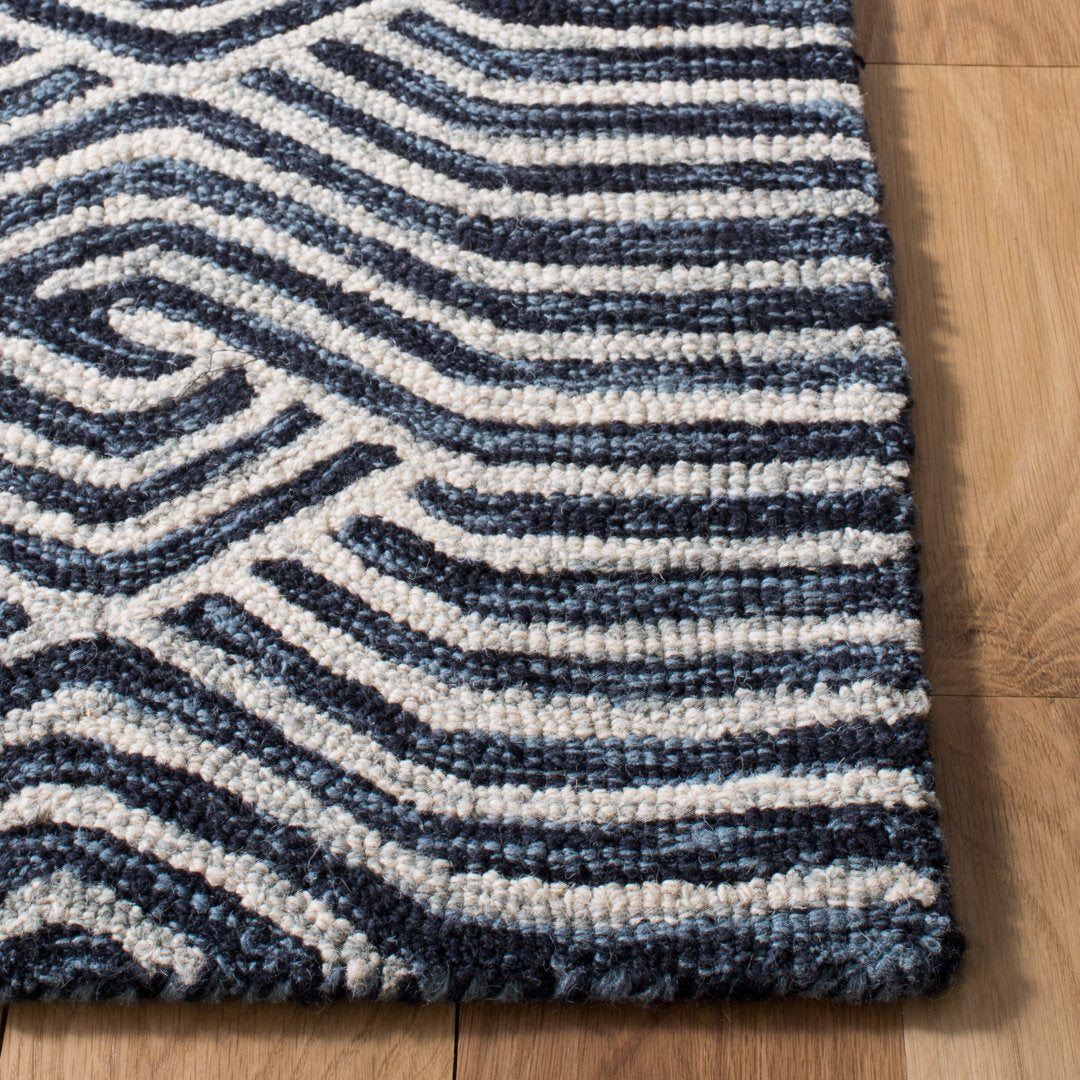 Emmett Hand Tufted 80% Wool And 20% Cotton Geometric Rug Breakwater Bay Rug Size: Runner 2'3" x 7'