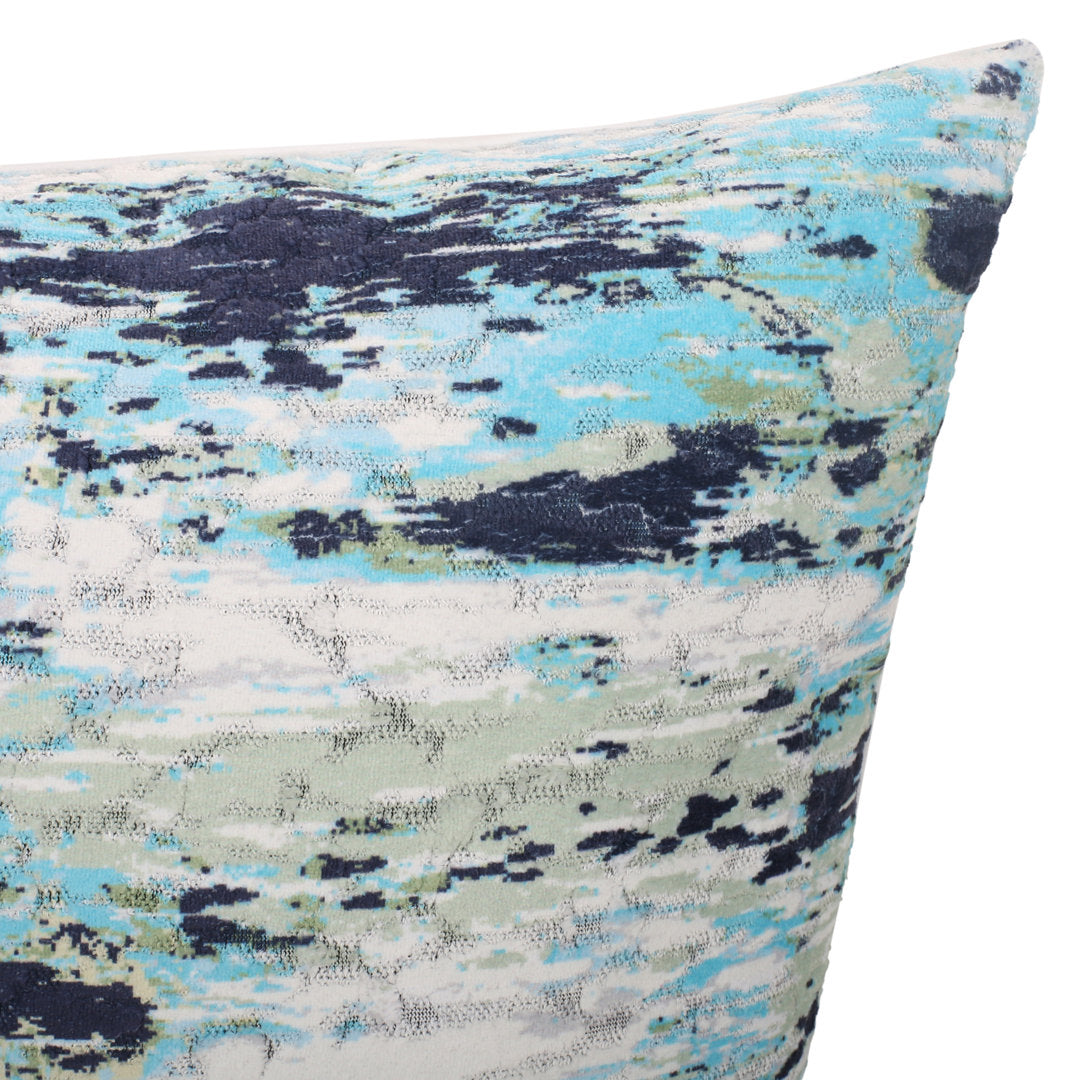 Jordana Square Pillow Cover & Insert Le Pouf Color: Teal