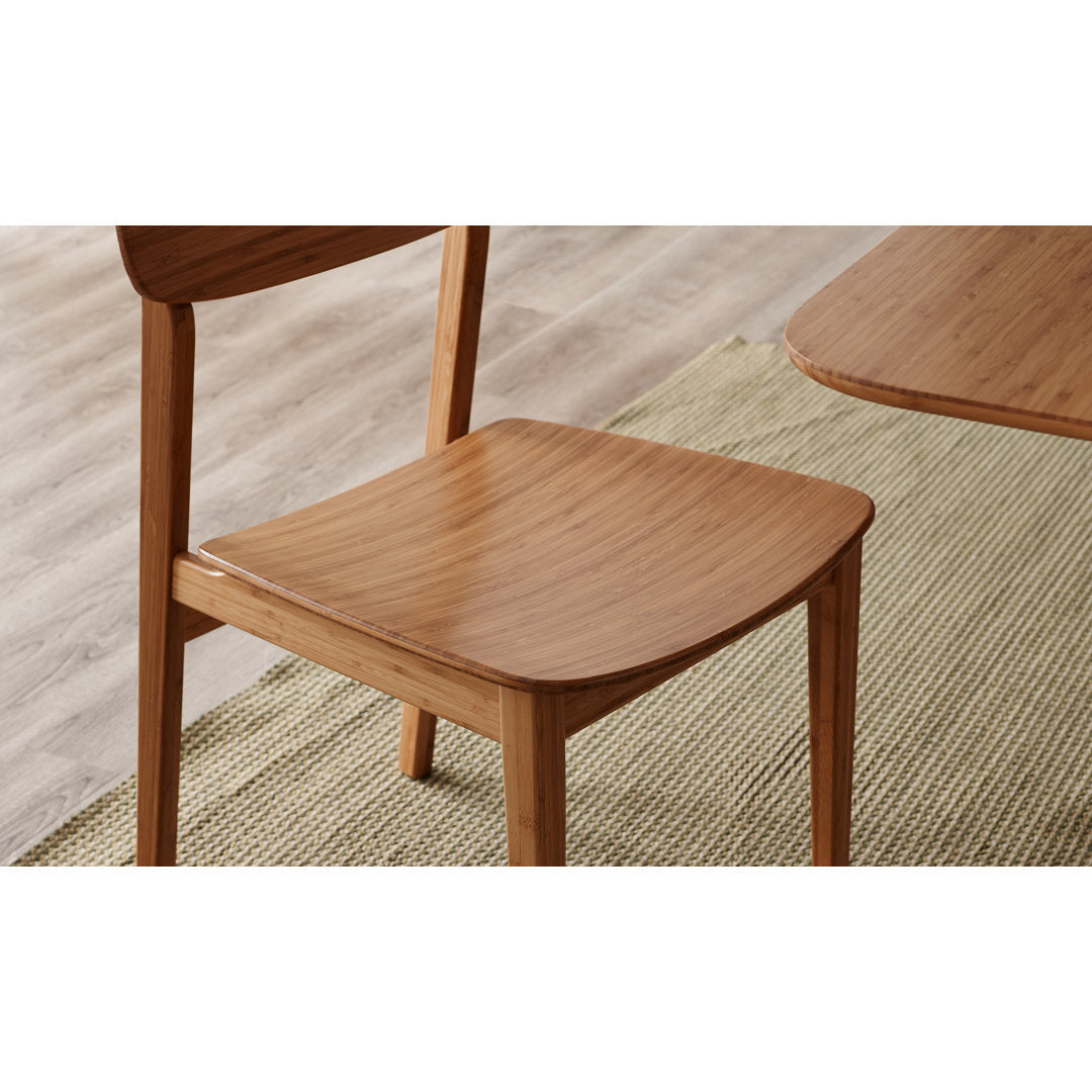 Lacey Solid Wood Side Chair (Set of 2) AllModern Color: Caramelized