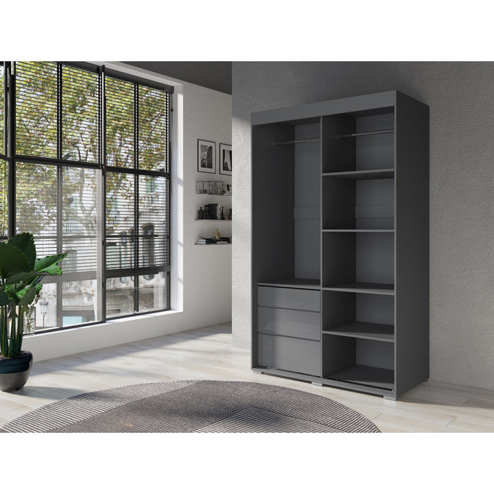 Alies Armoire Wade Logan® Color: Gray