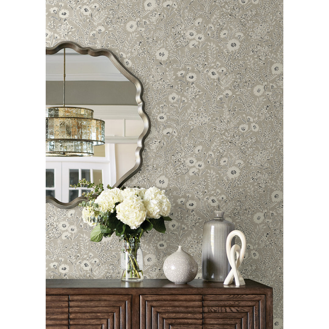 33' L x 20.5" W Wallpaper Roll Lark Manor™ Color: Light Gray