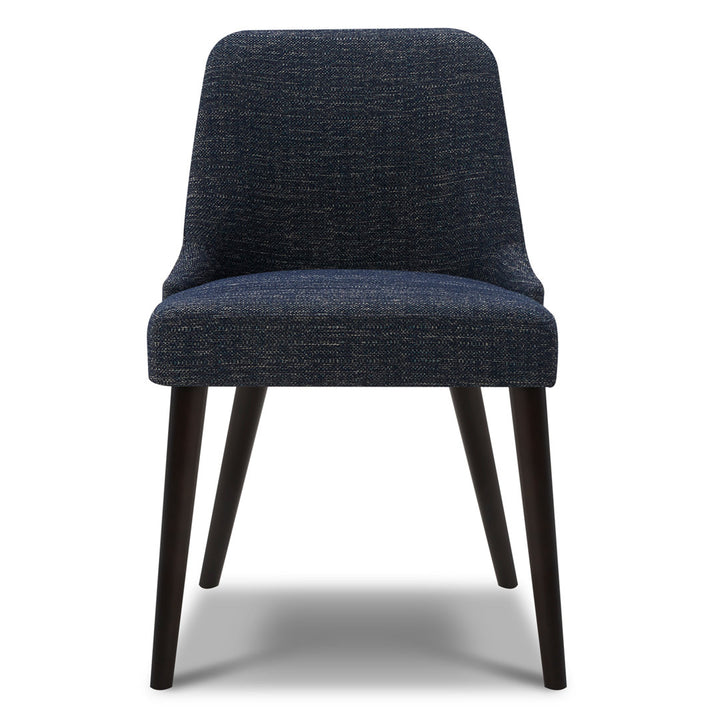 Brently Upholstered Dining Chair (Set of 2) Wade Logan® Upholstery Color: Dark Blue