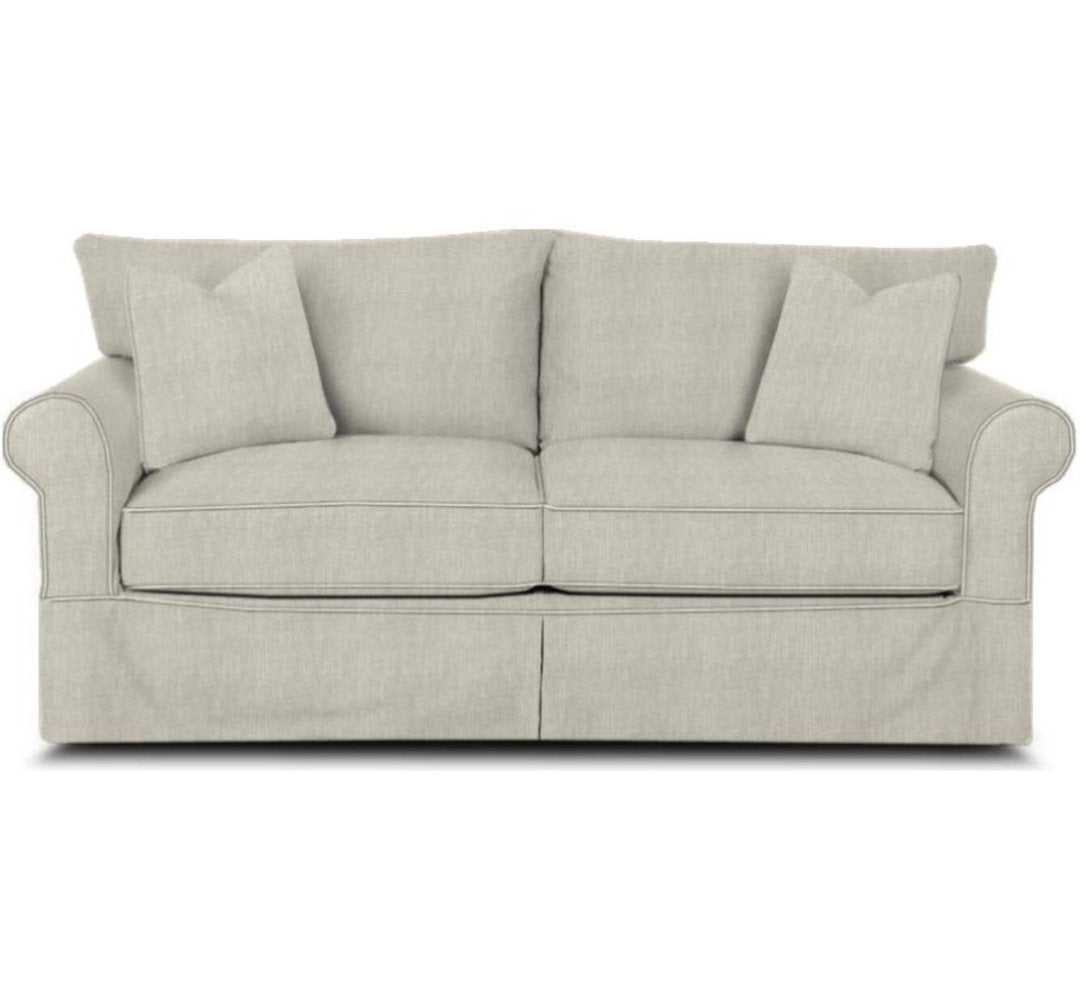 Amari 83" Slipcovered Sofa Wayfair Custom Upholstery™ Fabric: Canvas Granite Sunbrella® Canvas