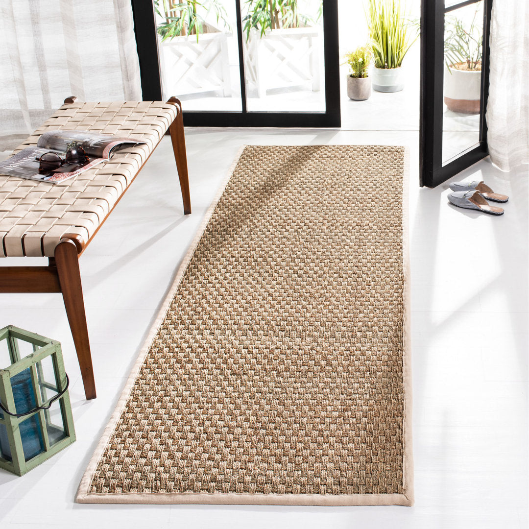 Dollard Natural Fiber Seagrass Rug Breakwater Bay Rug Size: Runner 2'6" x 6'