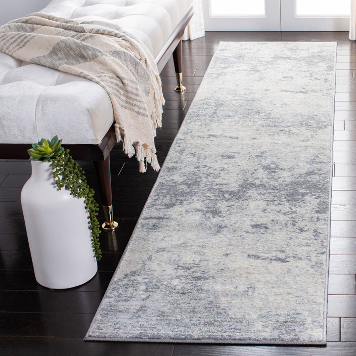 Addison Gray/Ivory Area Rug Steelside™ Rug Size: Runner 2' x 12'