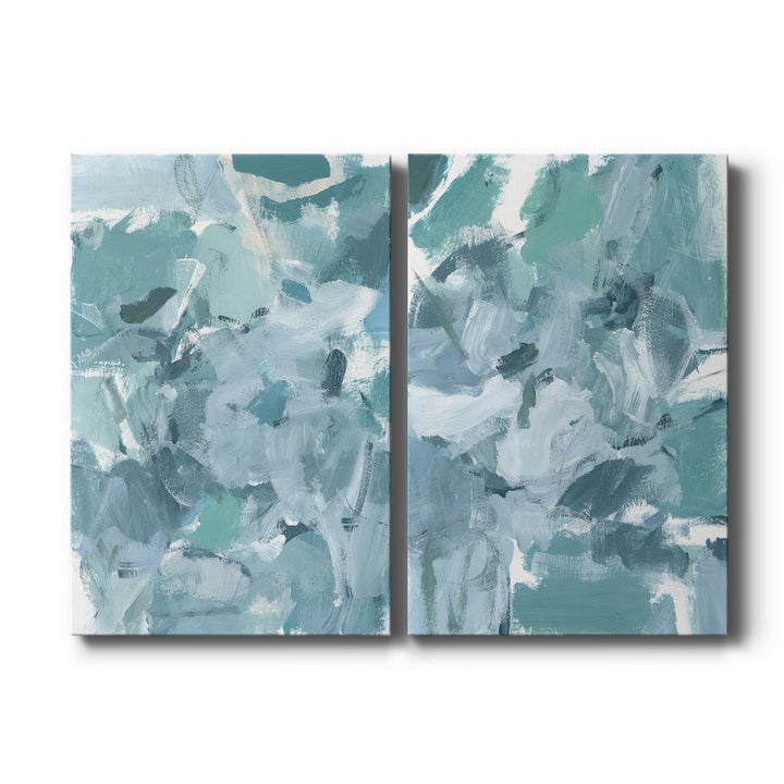 Soft Teal I Premium Gallery Wrapped Canvas - Ready To Hang Orren Ellis Size: 27" H x 32" W x 1" D
