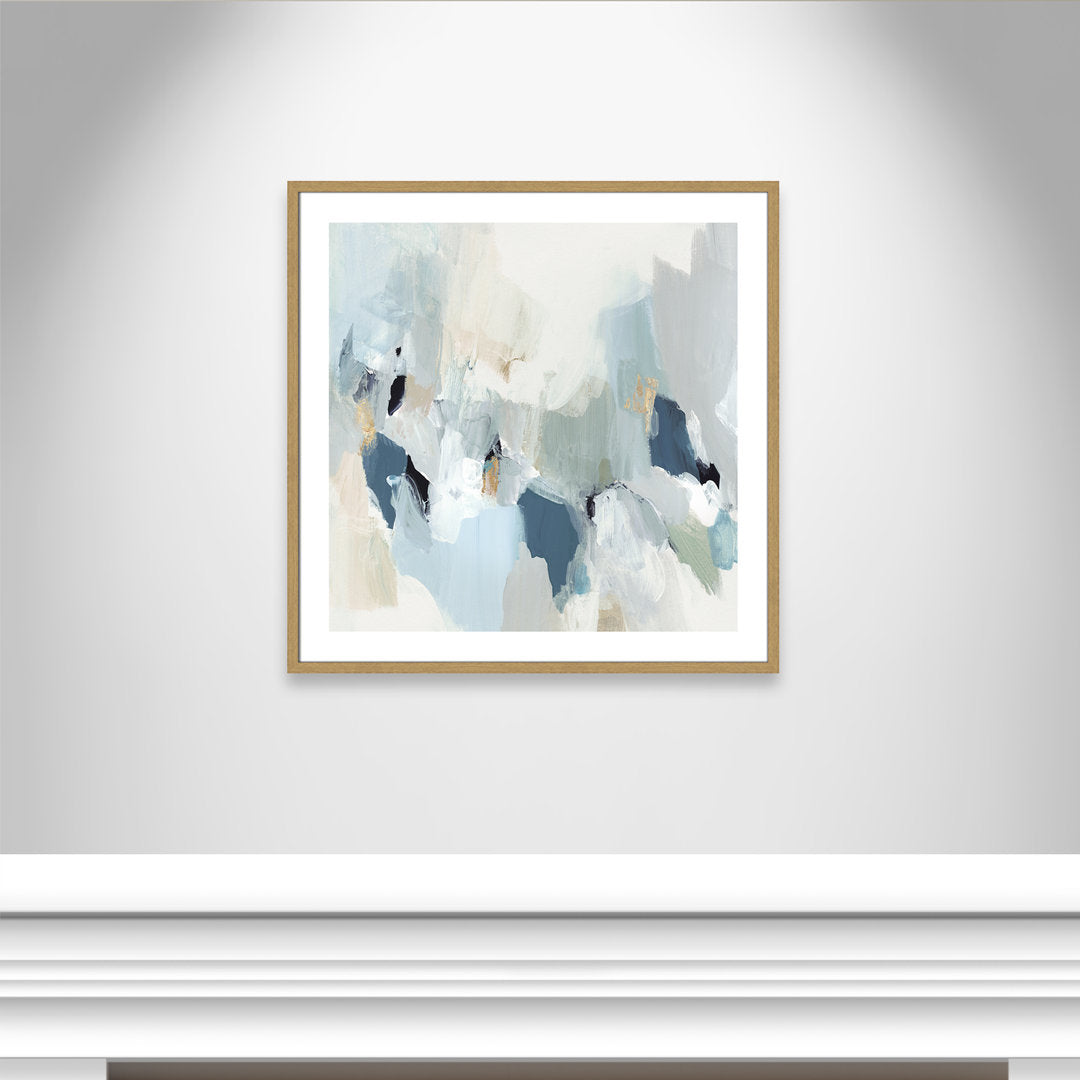 Little Talks II by Isabelle Z - Picture Frame Print on Canvas Casa Fine Arts Size: 33.25" H x 33.25" W x 0.75" D Format: Beige Wood Framed Paper