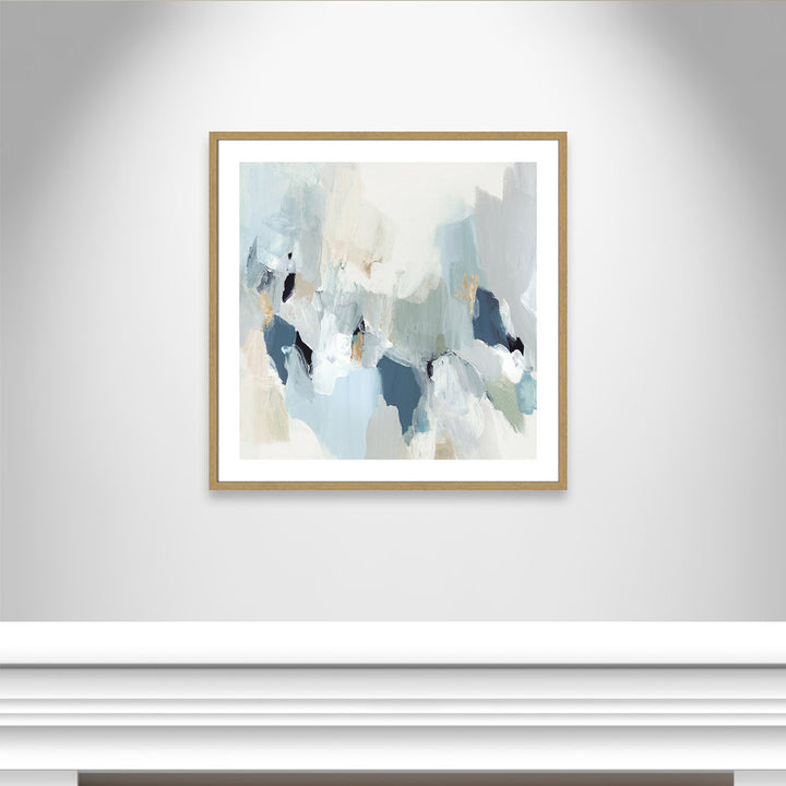 Little Talks II by Isabelle Z - Picture Frame Print on Canvas Casa Fine Arts Size: 33.25" H x 33.25" W x 0.75" D Format: Beige Wood Framed Paper