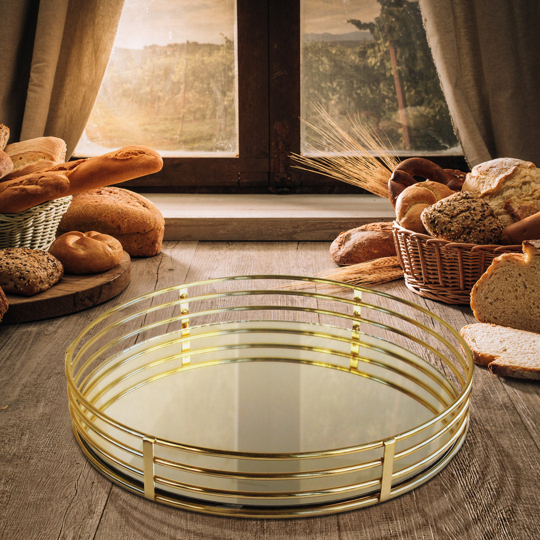 Chanetta Vanity Tray Mercer41 Color: Gold
