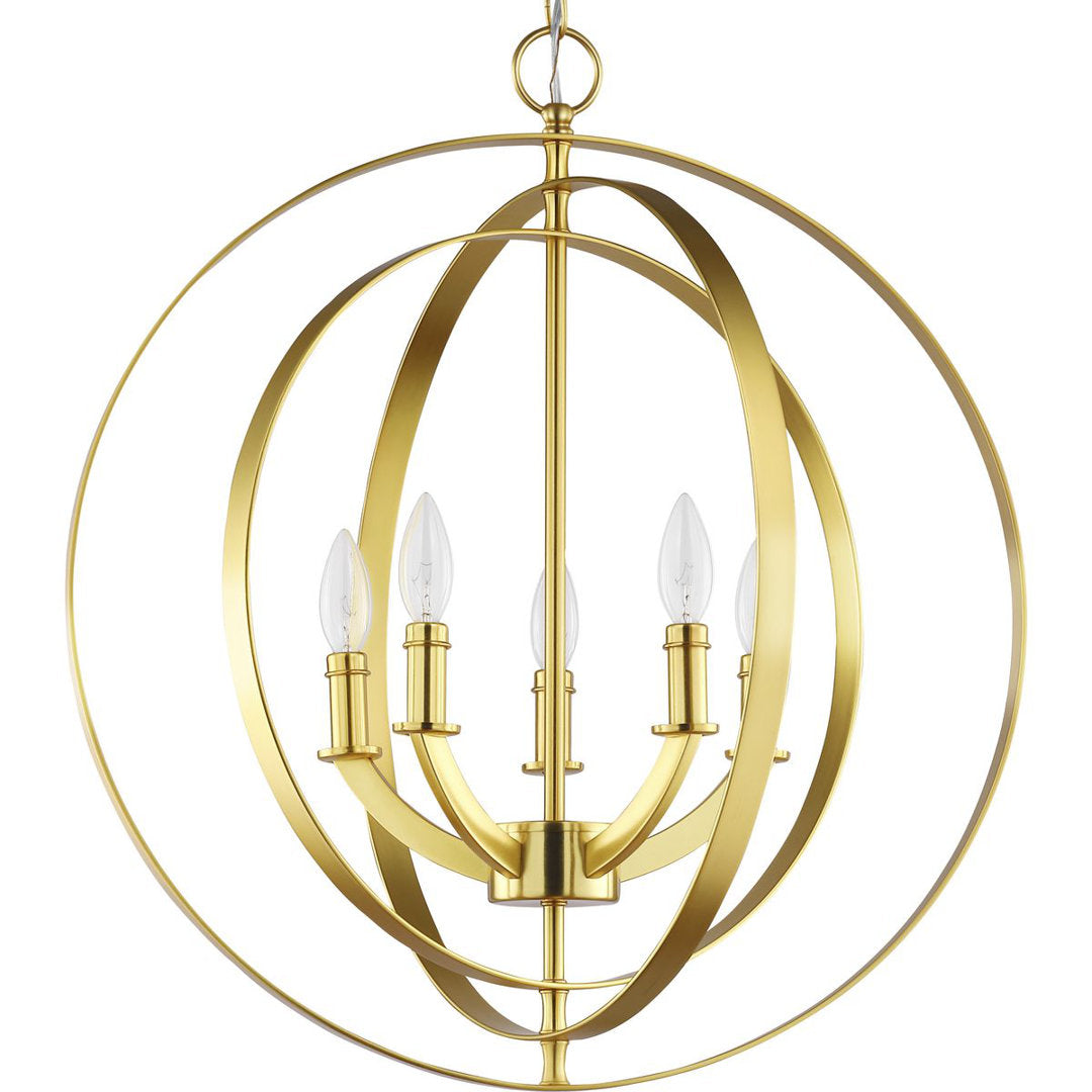 Morganti 5 - Light Candle Style Globe Pendant Brayden Studio® Finish: Gold
