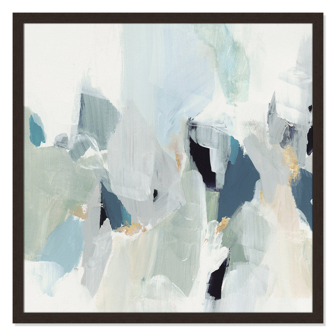 Little Talks II by Isabelle Z - Picture Frame Print on Canvas Casa Fine Arts Size: 37" H x 37" W x 0.75" D Format: Walnut Picture Framed Paper