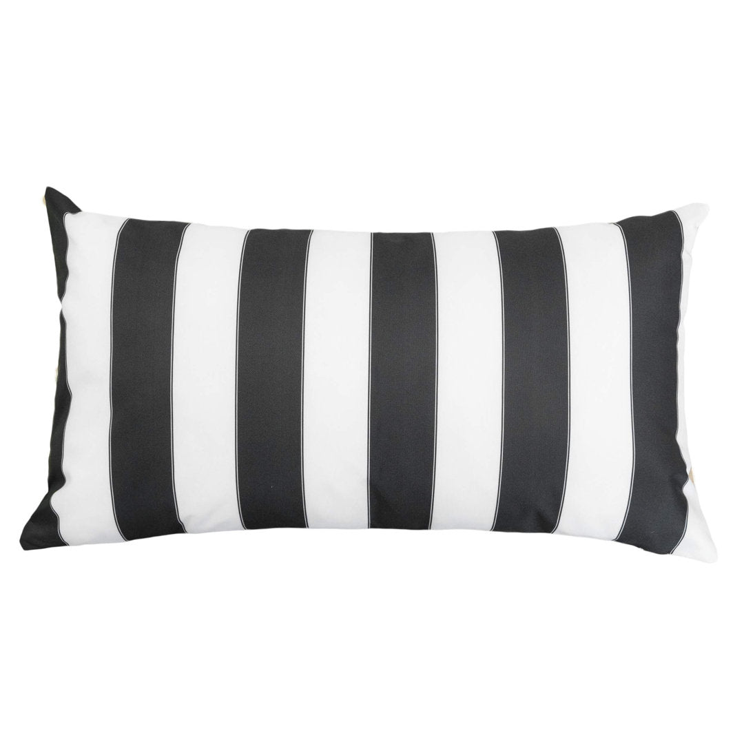 Josephine Outdoor Rectangular Pillow Cover & Insert (Set of 2) Homey Cozy Color: Black