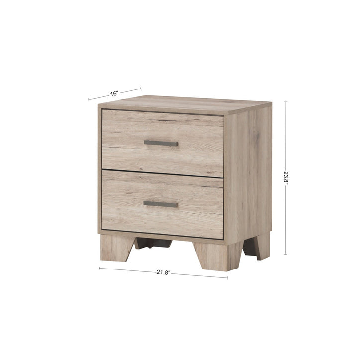 Beckville 2 - Drawer Nightstand in Light Oak Zipcode Design™