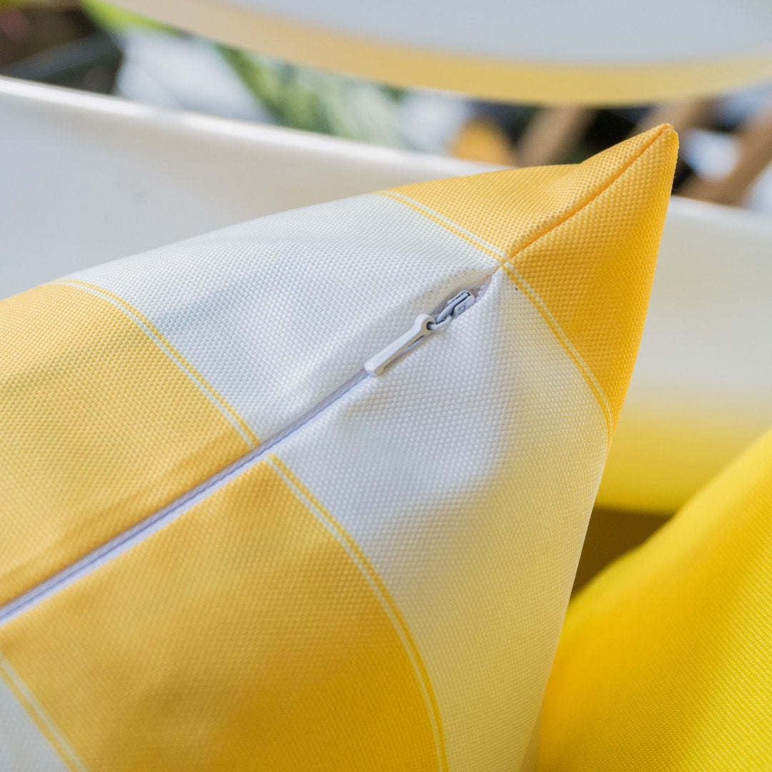 Josephine Outdoor Rectangular Pillow Cover & Insert (Set of 2) Homey Cozy Color: Yellow
