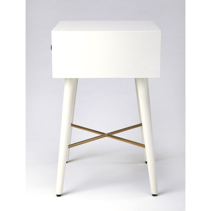 Chaya 1 Drawer Nightstand Mercury Row® Teen Color: White