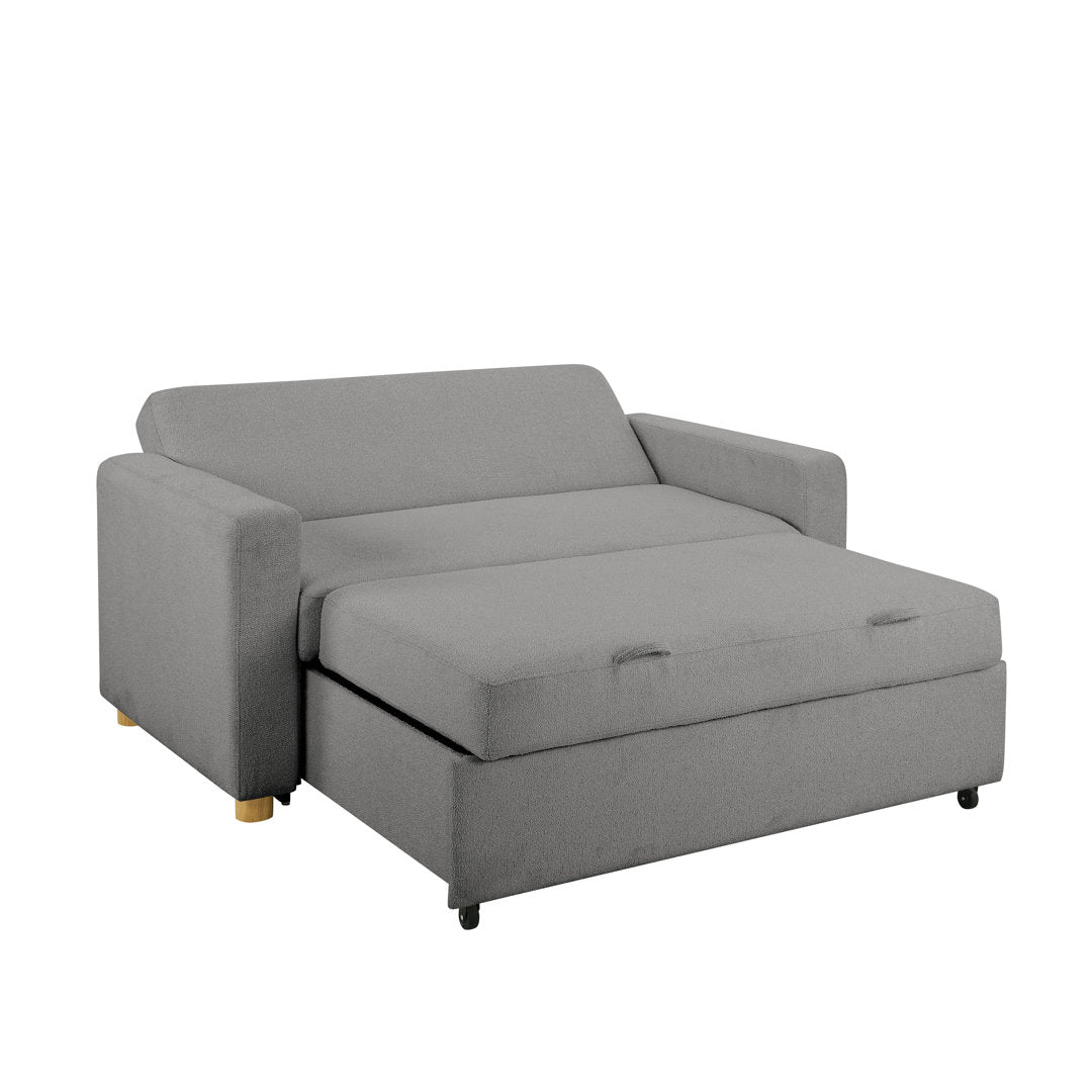 Serta Trinity Full Size Convertible Sleeper Sofa Serta Fabric: Gray Woven