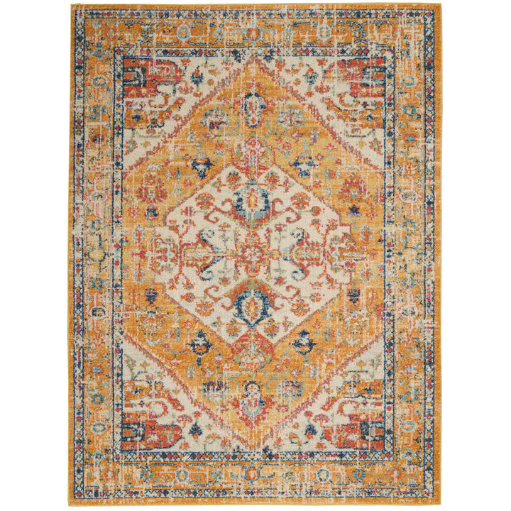 Baylee Oriental Yellow/Ivory Area Rug Kelly Clarkson Home Rug Size: Rectangle 3'9" x 5'9"