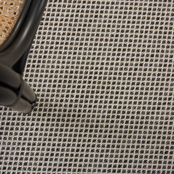 Leia Ivory/Charcoal Gray Indoor / Outdoor Area Rug Sand & Stable™ Rug Size: Rectangle 8' x 10'