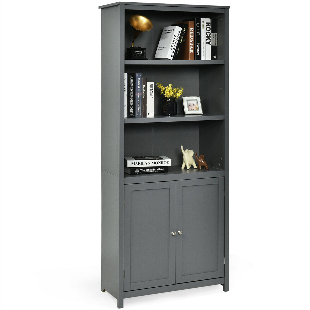 Aydan 71.5" H x 29" W Standard Bookcase Three Posts™ Color: Gray