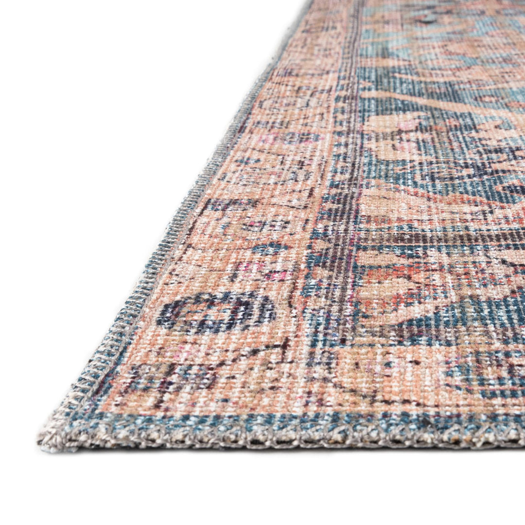 Enger Blue Area Rug Mistana™ Rug Size: Runner 2'7" x 12'